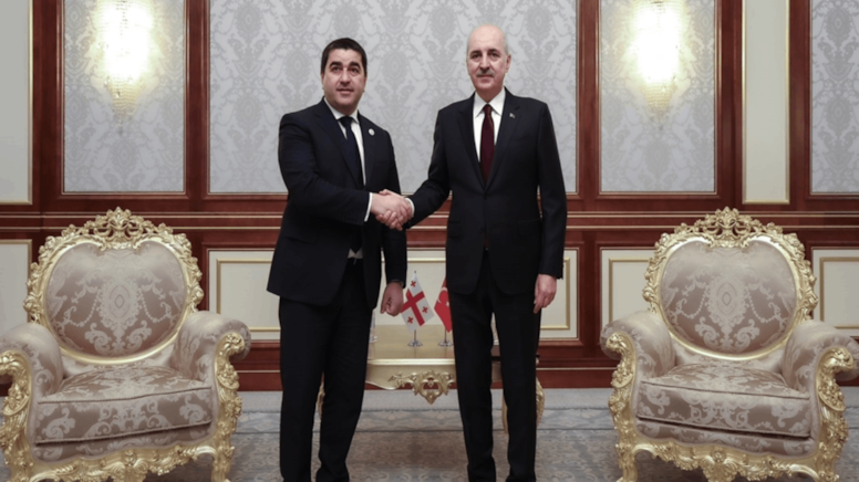 TBMM Başkanı Kurtulmuş, Gürcistan Meclis Başkanı Papuashvili ile görüştü