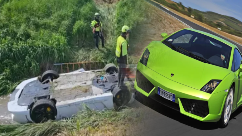 En lüks ölüm: Lamborghini içinde boğuldu