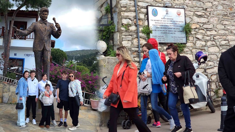 Sanat Güneşi Zeki Müren Bayram’da unutulmadı, ziyaretçi akınına uğradı