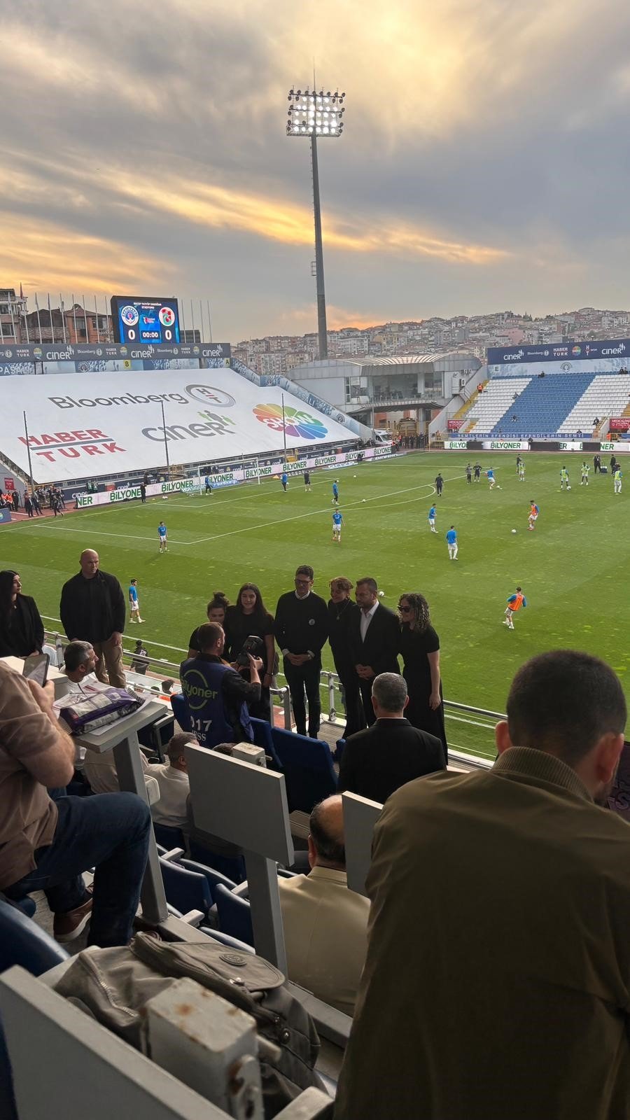 Minguzzi ailesi Kasımpaşa-Trabzonspor maçında