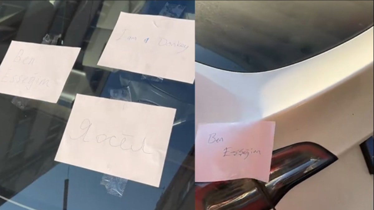 Lüks otomobilini yola bıraktı ortadan kayboldu! Aracında bu notları buldu