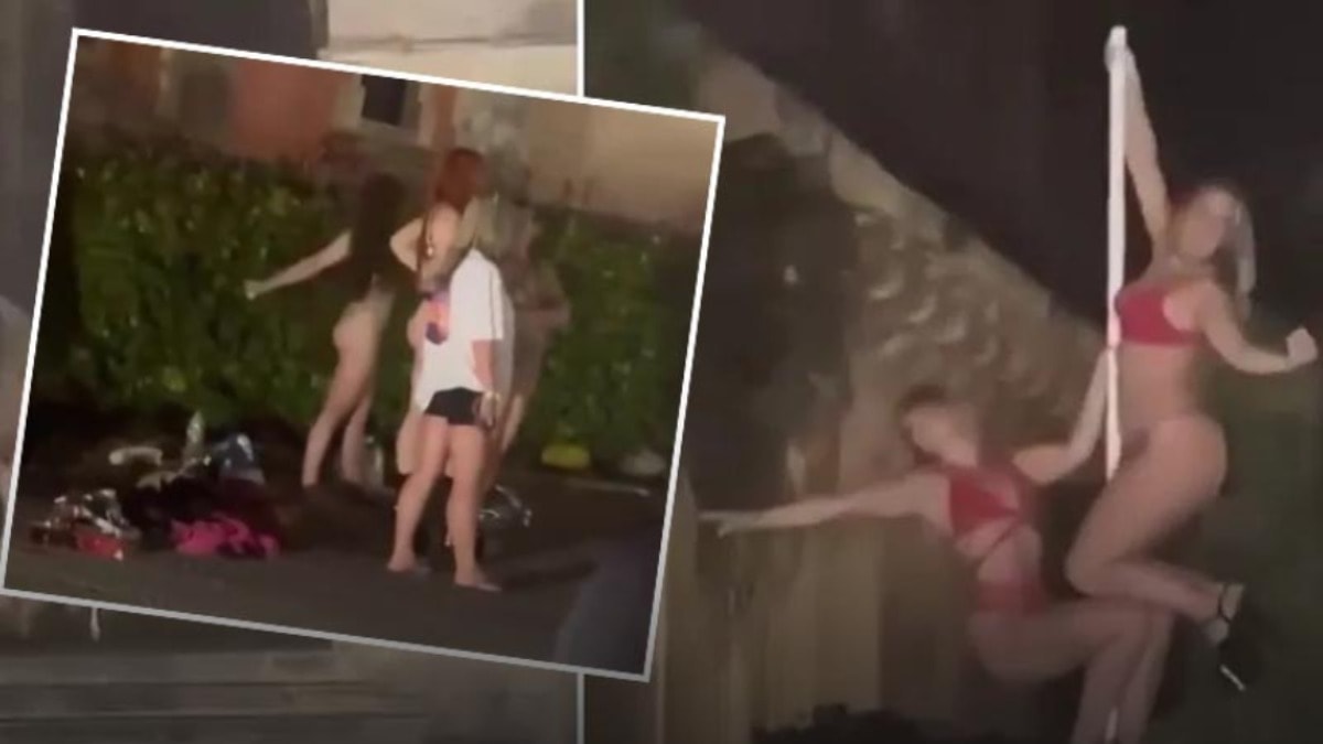 Tarihi sarayda direk dansına öfke yağdı