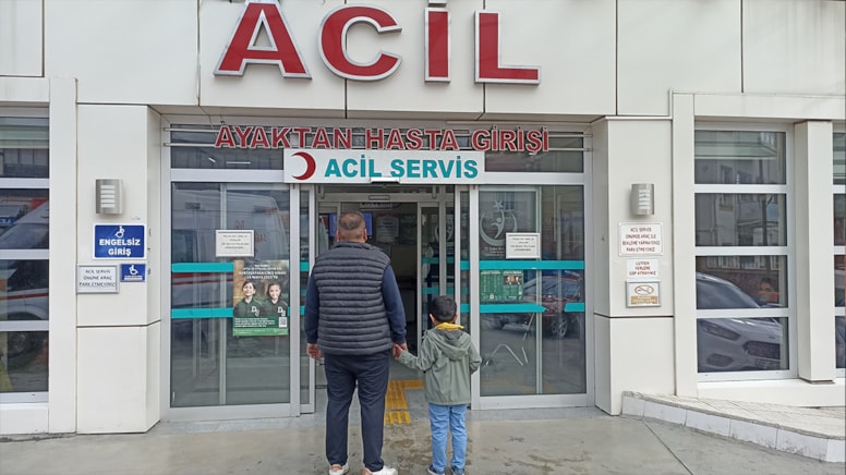 5 yaşındaki çocuk evinin önünde kabusu yaşadı