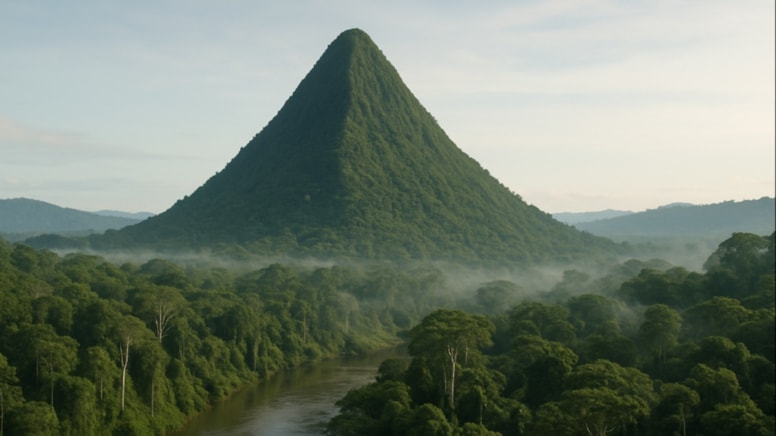 Amazon ormanlarının kalbinde gizemli bir piramit: 400 metrelik bilinmez...