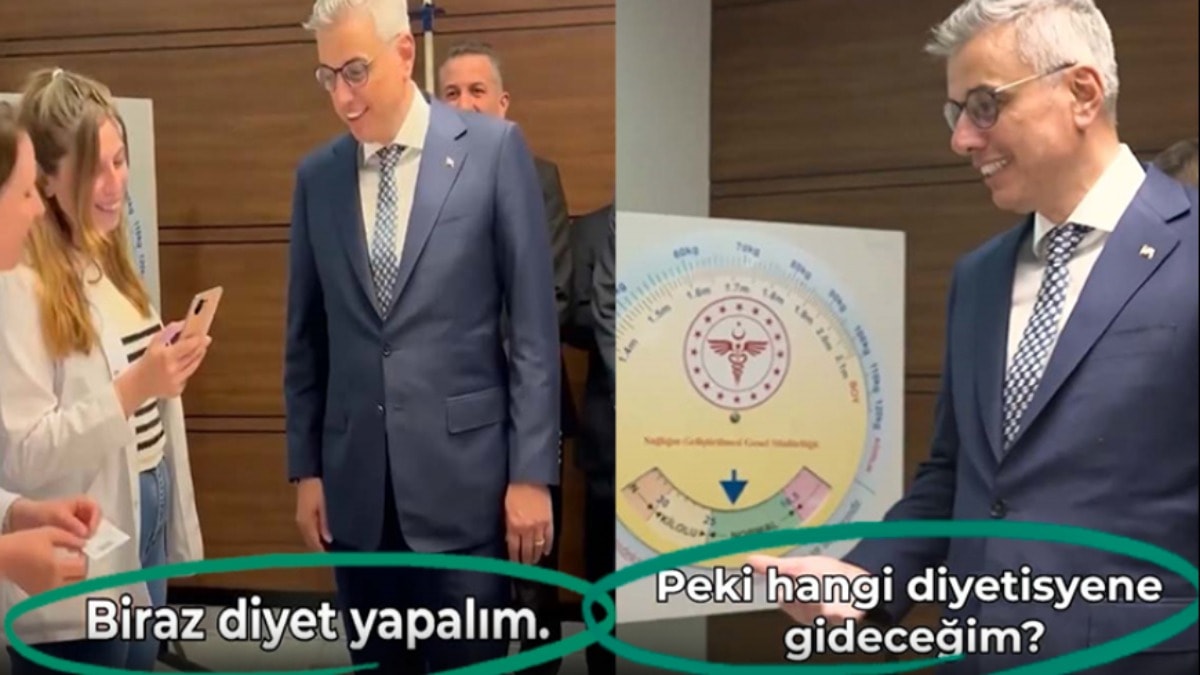 'Kilolu avı' yapan Bakan vücut kitle indeksini ölçtürdü: Diyetisyene yönlendirdiler