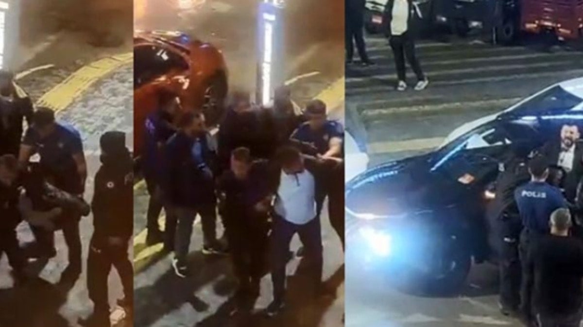 Eski ortağa polis dayağı