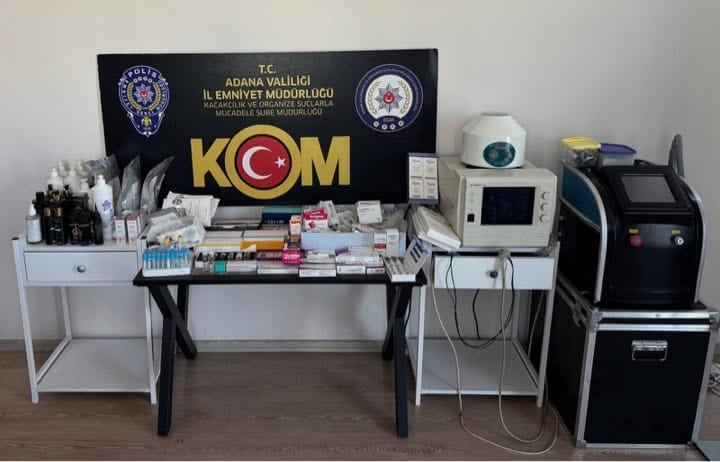 Adana'da yasa dışı tıbbi müdahale operasyonu! Yüzlerce tıbbi cihaz ele geçirildi