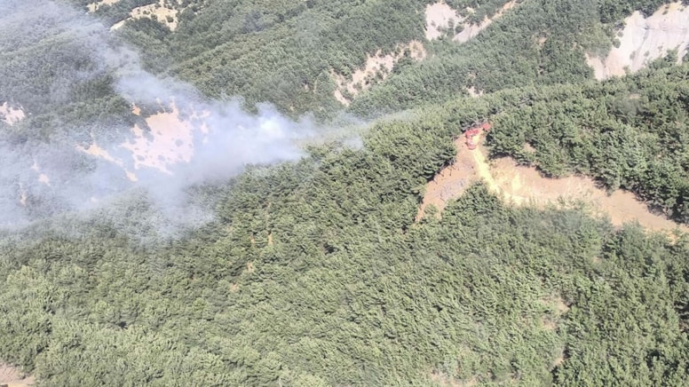 Çanakkale'de orman yangını: Ekipler seferber oldu