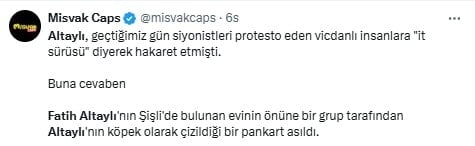 Fatih Altaylı’ya Açık Tehdit: “Yaşadığın Yeri Biliyoruz” Mesajı Evinin Önüne Asıldı Fatih Altaylı