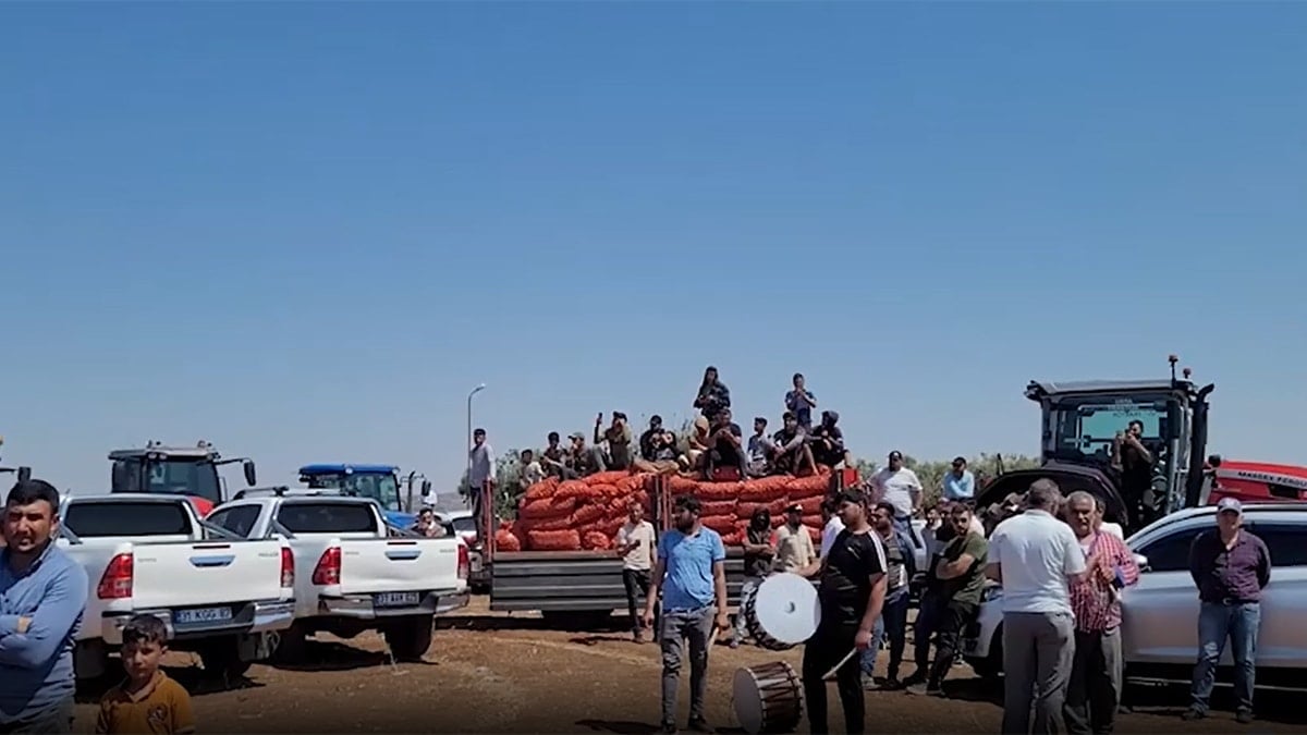 Çiftçiler ürünlerini dökerek iktidarı protesto etti