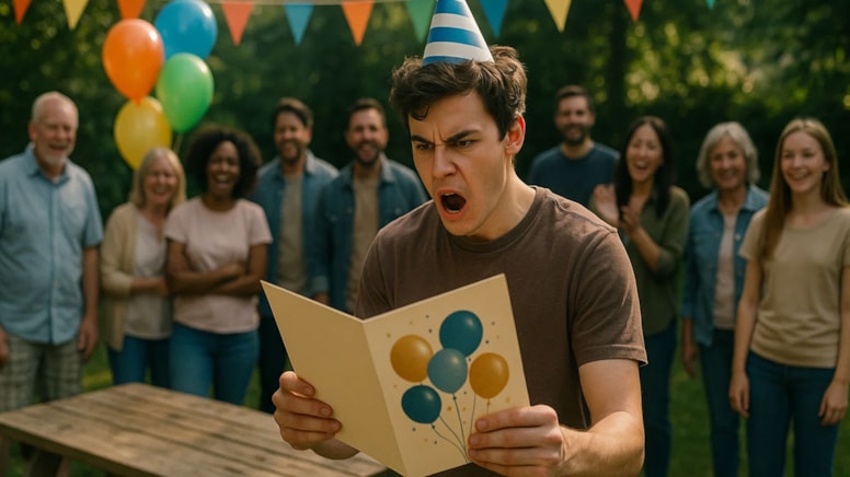 Doğum günü kartını açınca 3 yıldır yalanı yaşadığını fark etti