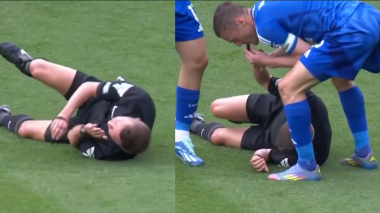 Premier Lig'de ilginç anlar! Düdüğü Vardy çaldı