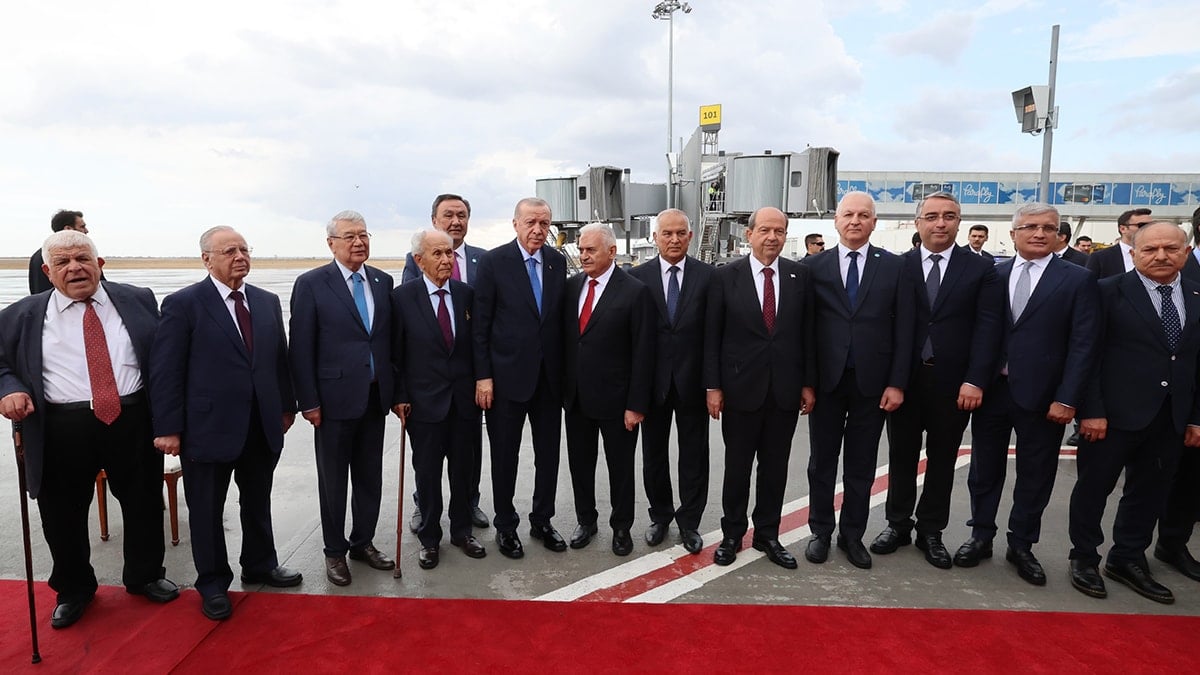 Erdoğan Kıbrıs'ta: Bugün bu topraklara bir mühür daha vuruyoruz