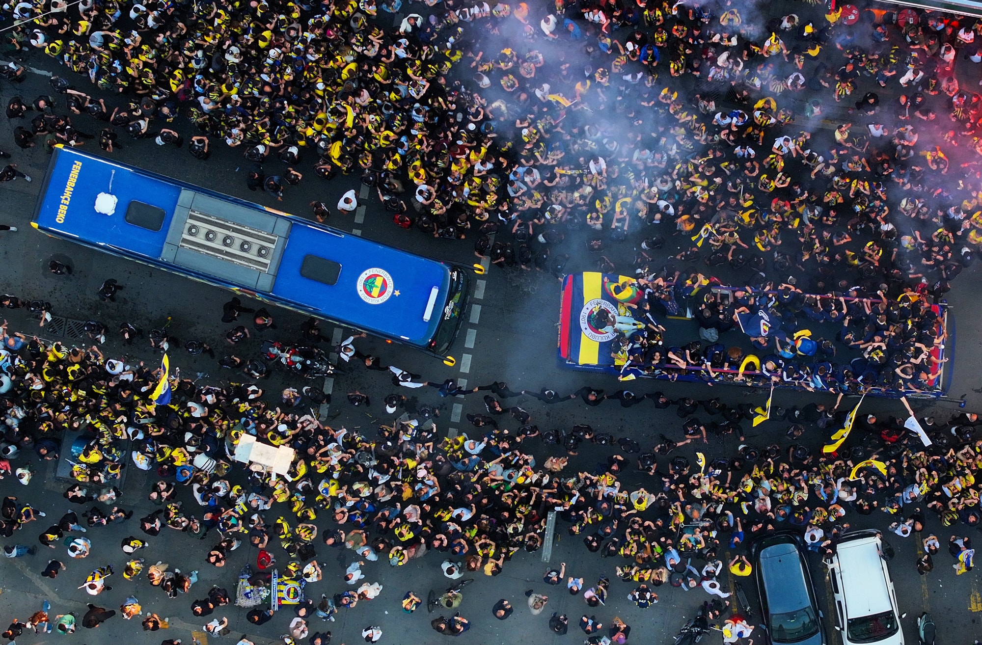 Fenerbahçe Beko, EuroLeague şampiyonluğunu kutladı