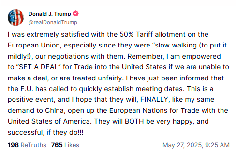 Trump Ticaret Açıklaması