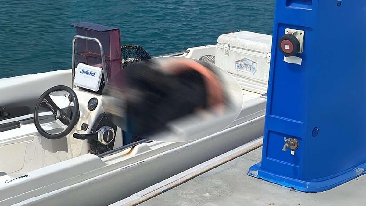Tekne kaptanı lastik botta ölü bulundu