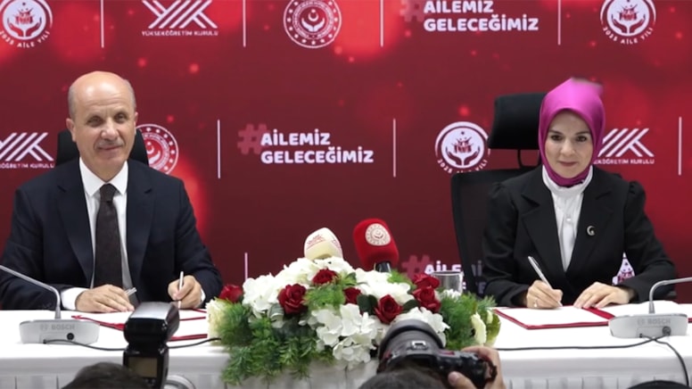 YÖK ile Aile ve Sosyal Hizmetler Bakanlığı arasında işbirliği