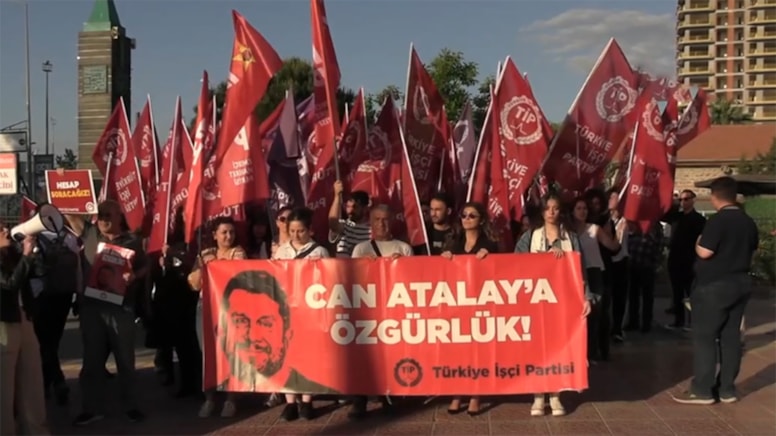 İzmir'de Can Atalay yürüyüşü