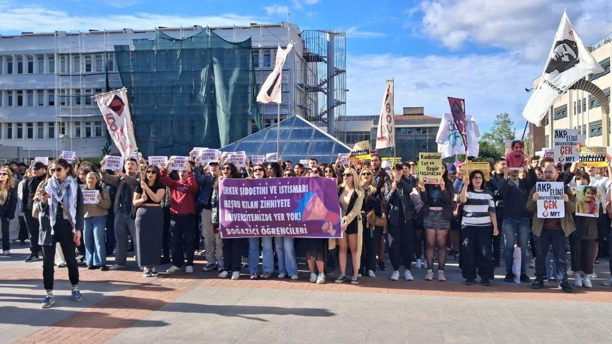Boğaziçi Üniversitesi’nde Nurettin Yıldız protesto edildi