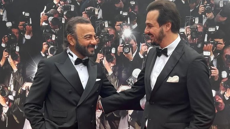Kerem Alışık oğluyla Cannes'a gitti