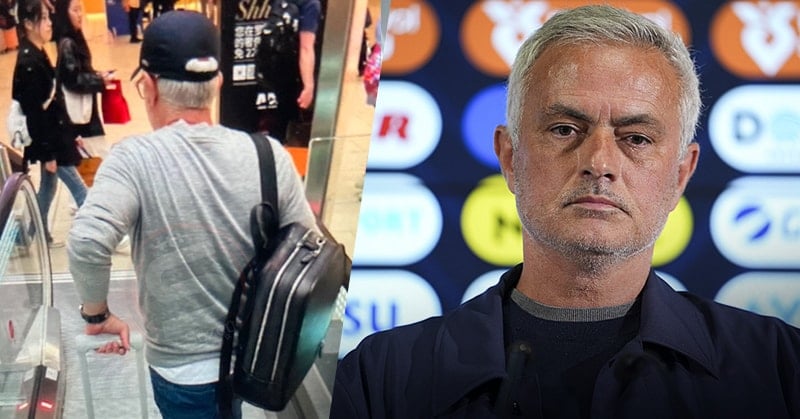 Jose Mourinho Roma Havalimanı'nda görüldü