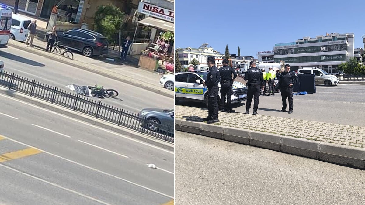 Sağından geçmeye çalıştığı TIR’a çarpan motosikletin sürücüsü öldü