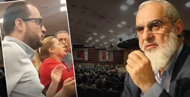 Nureddin Yıldız'a şok protesto: AKP'li yöneticiler kendilerini siper etti