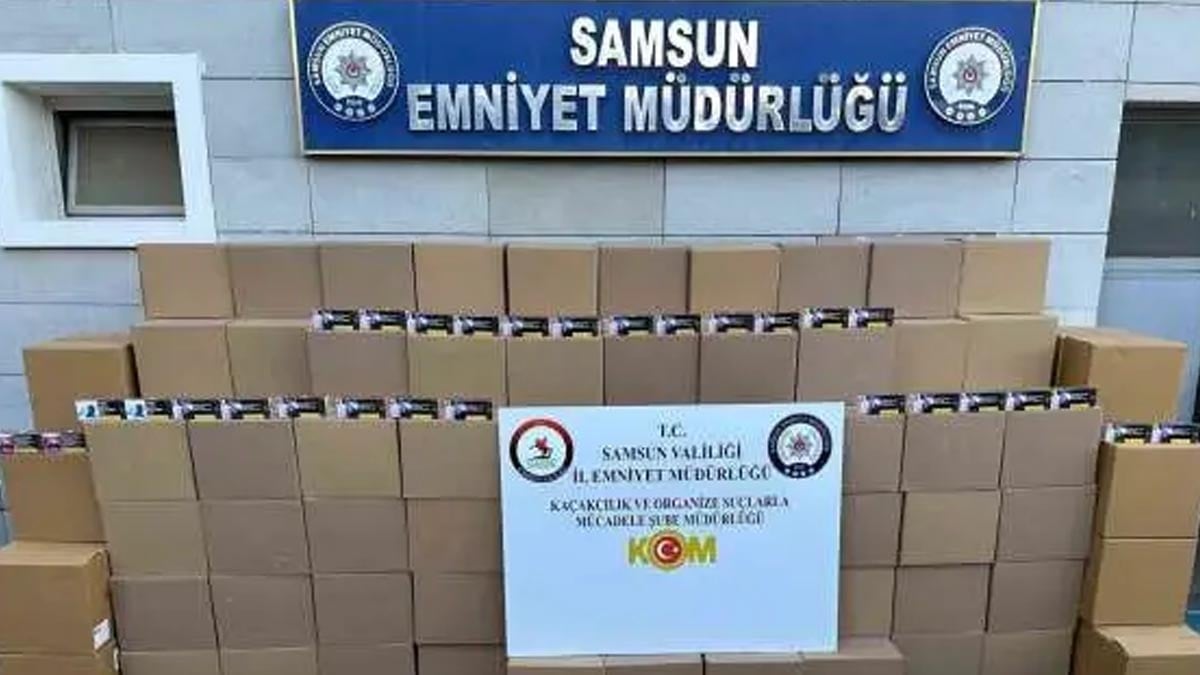 Samsun’da kaçak makaron operasyonu
