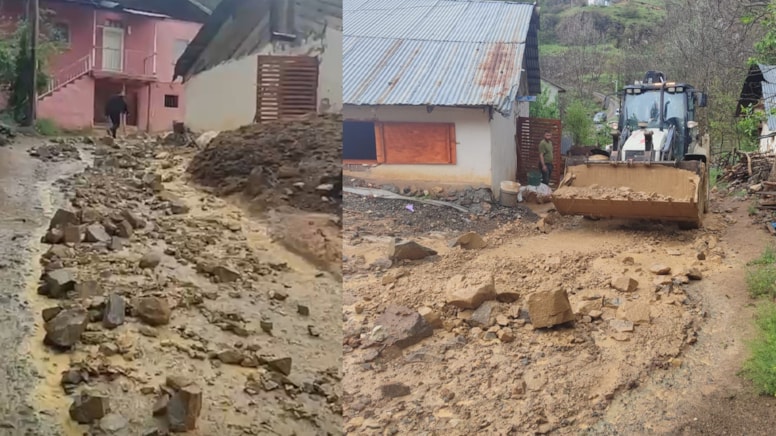 Kenti sağanak vurdu, yollar göle döndü