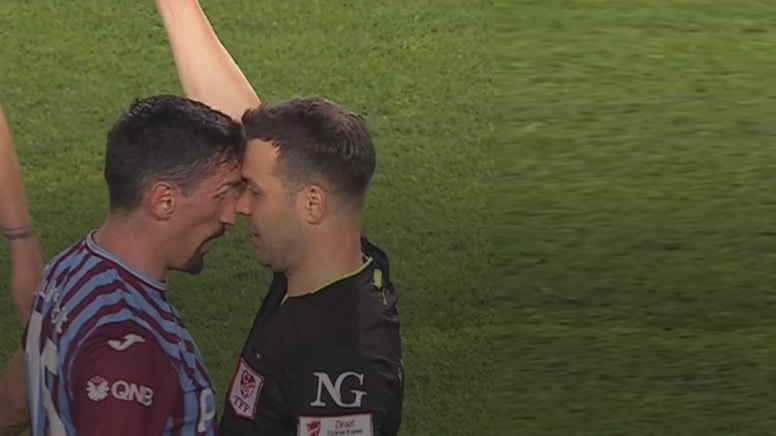 Savic, Osimhen'e faulü sonrası Cihan Aydın ile kafa kafaya geldi!