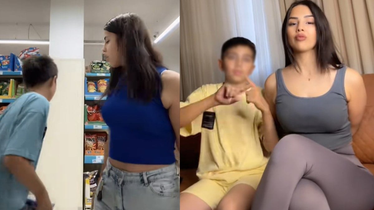 Tiktok fenomeninin oğluyla çektiği videolara tepki yağdı