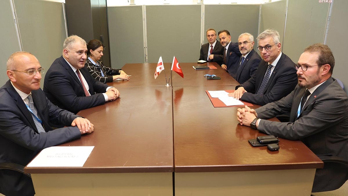 Bakan Memişoğlu Gürcistanlı mevkidaşı Sarjveladze ile bir araya geldi