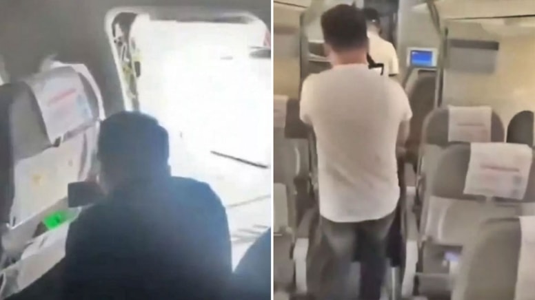 Birden bire uçağın kapısını açtı: Gerekçesi herkesi çileden çıkardı