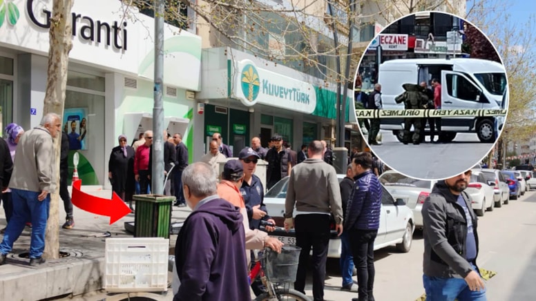 Bankanın önünde şüpheli valiz paniği