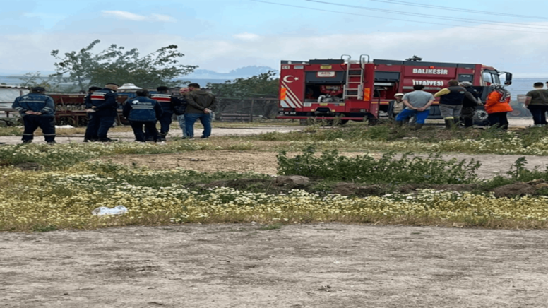 Ağılda çıkan yangında hayvanlar telef oldu