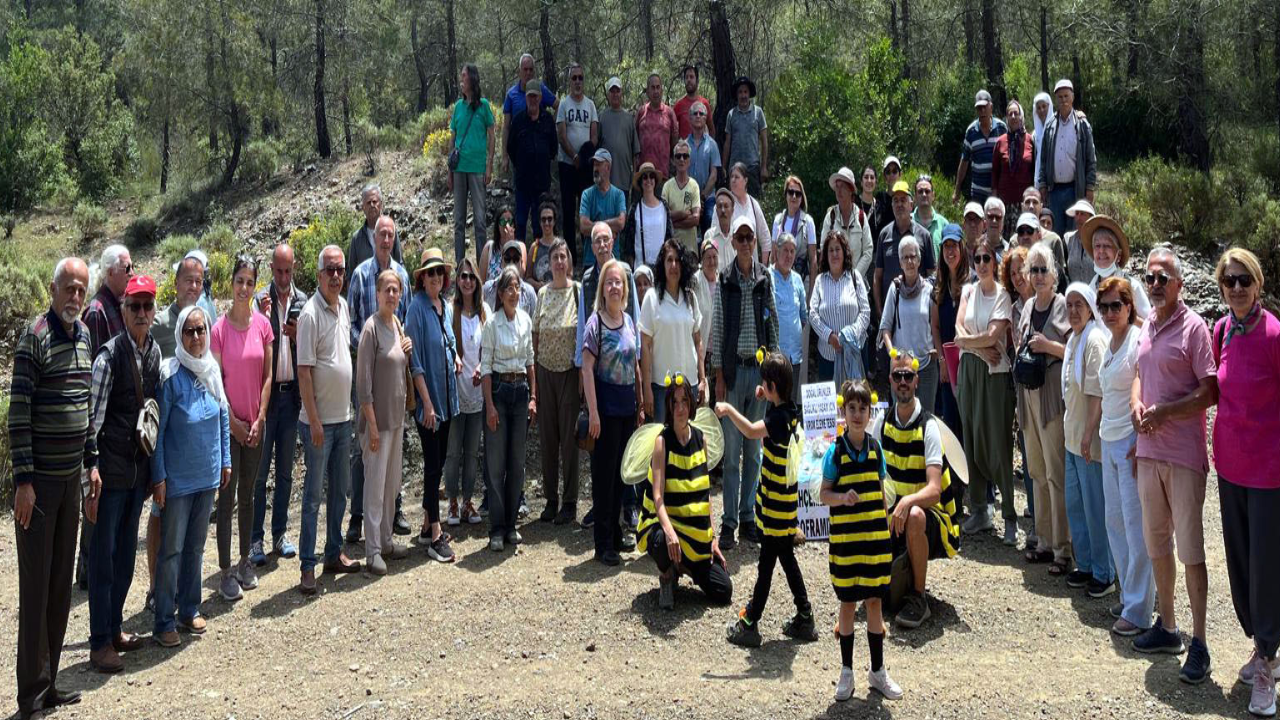 Muğla çevrecisi ile köylüsü ile maden tesisine karşı ayakta