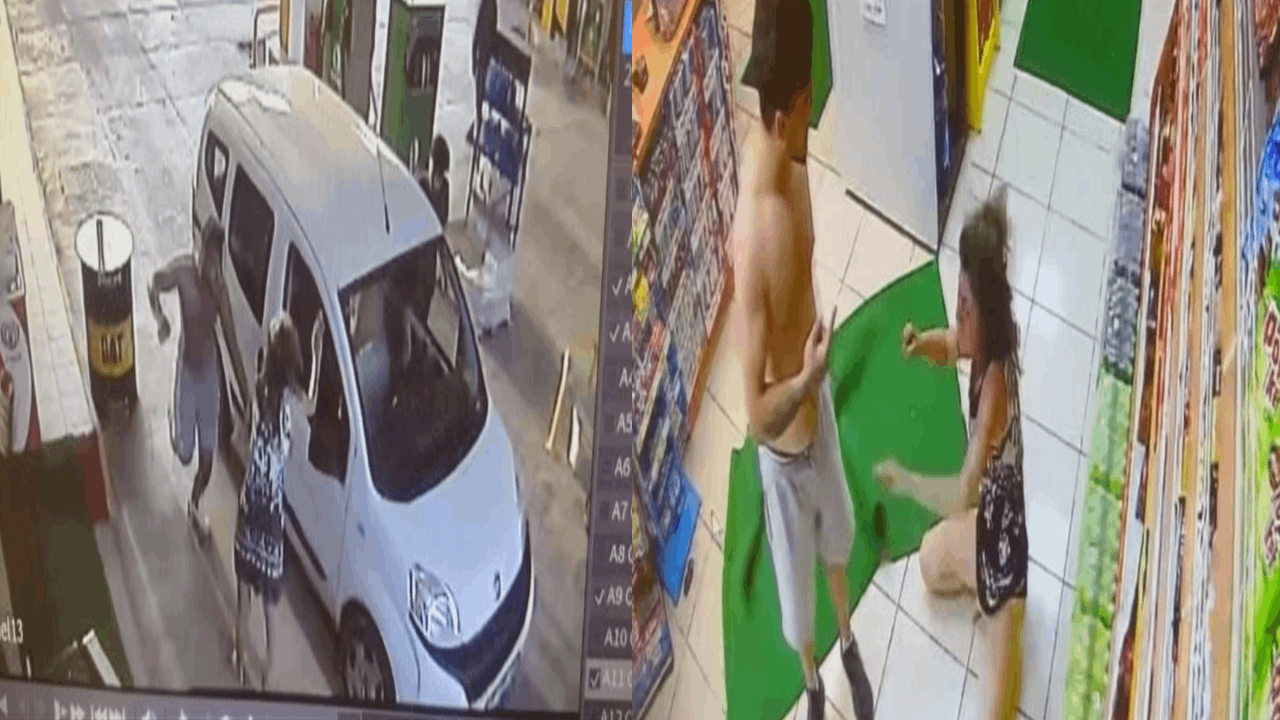 Saldırıya uğrayan kadın markete sığındı orada da kurtulamadı