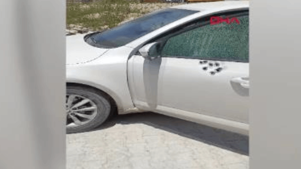 İş kadınının otomobiline defalarca ateş ettiler