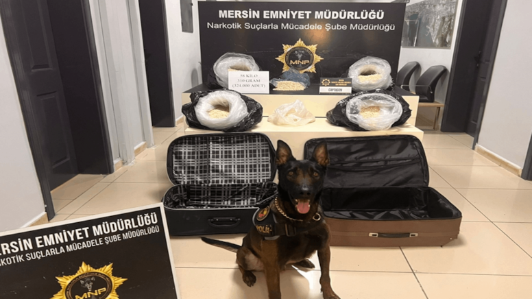 Mersin'de 324 bin uyuşturucu hap yakalandı