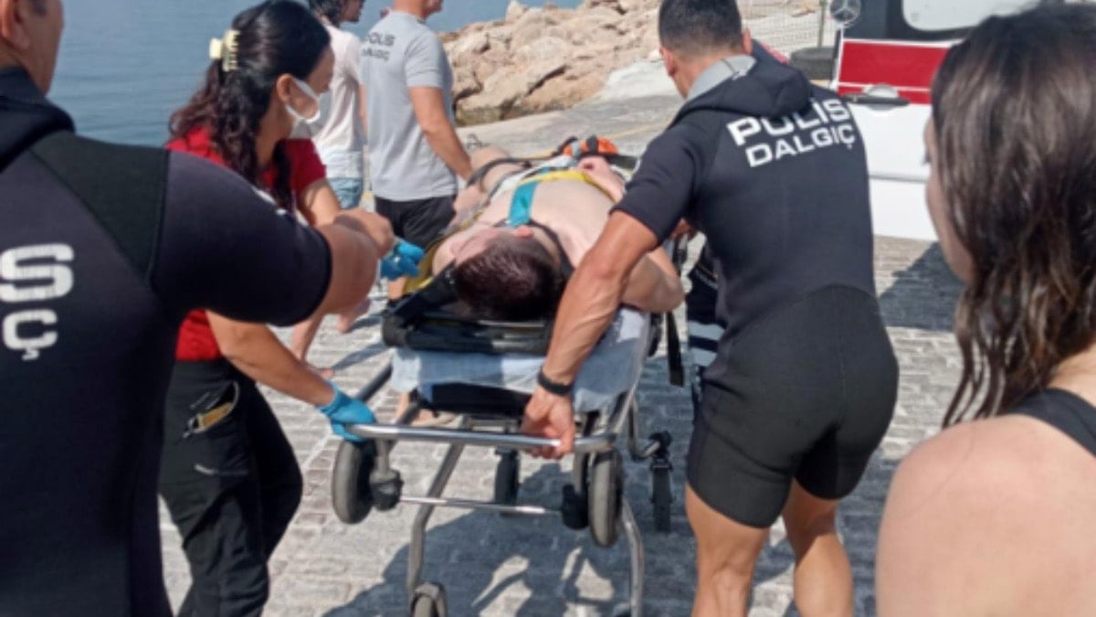 SUP board yaparken denizde fenalaştı ölümle burun buruna geldi