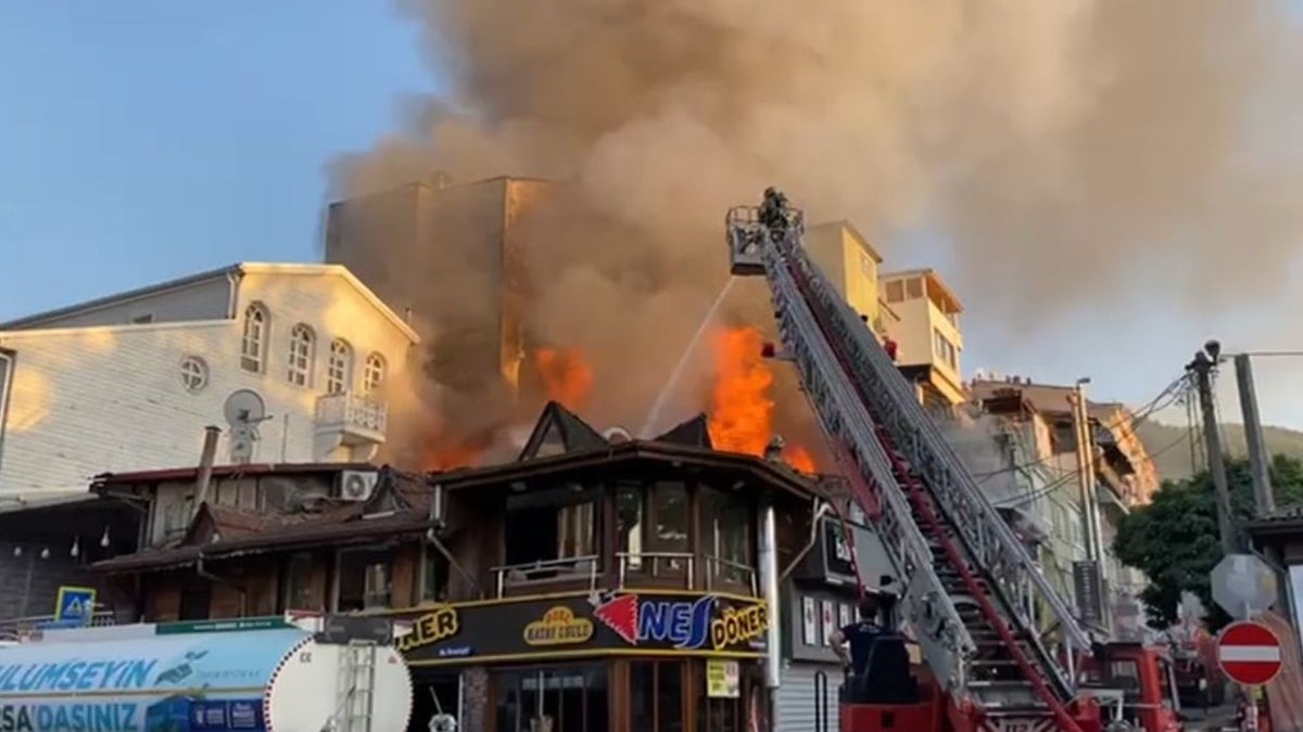 Bursa'da lokantada yangın