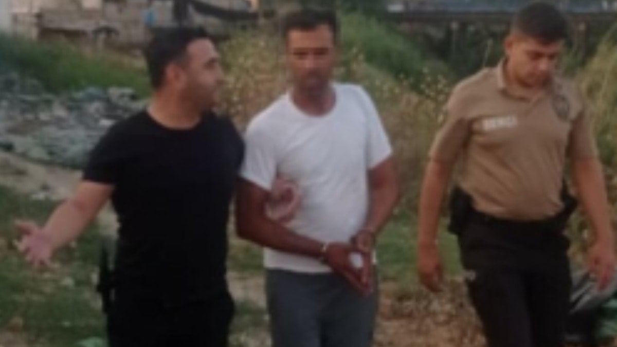 Aydın'da firari hükümlü, derede yakalandı