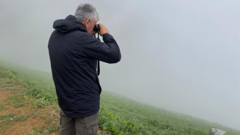 Dağ horozu gözlemine sis engeli