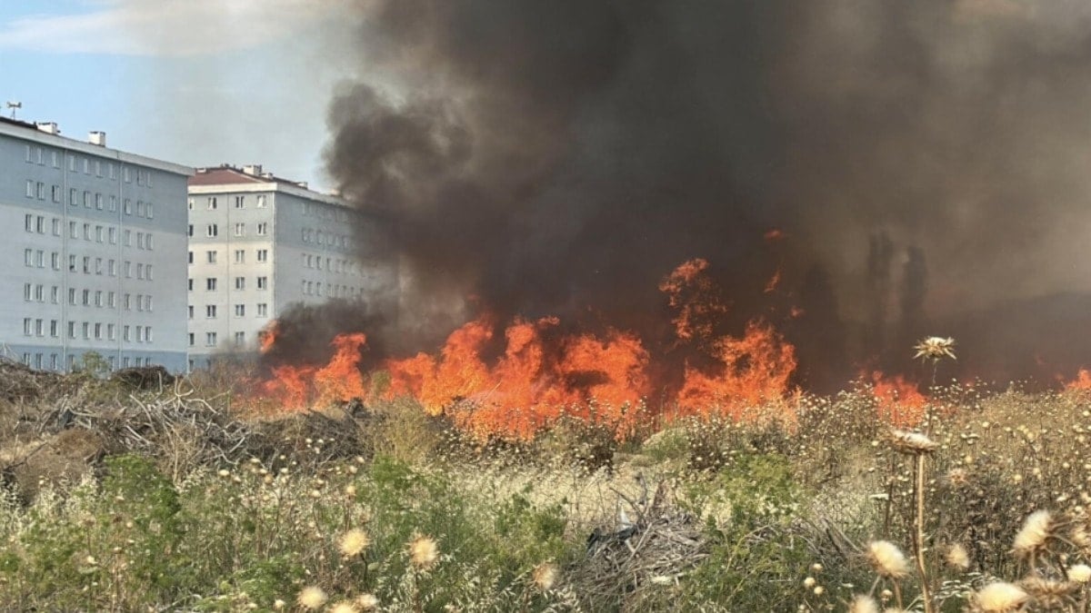 Çanakkale’de otluk yangını: Ekipler seferber oldu