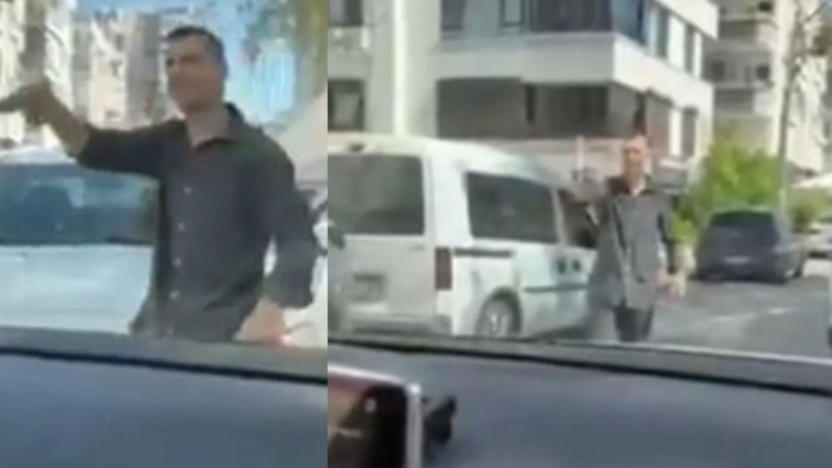 Silahla yol kesti kadın sürücüye kabusu yaşattı