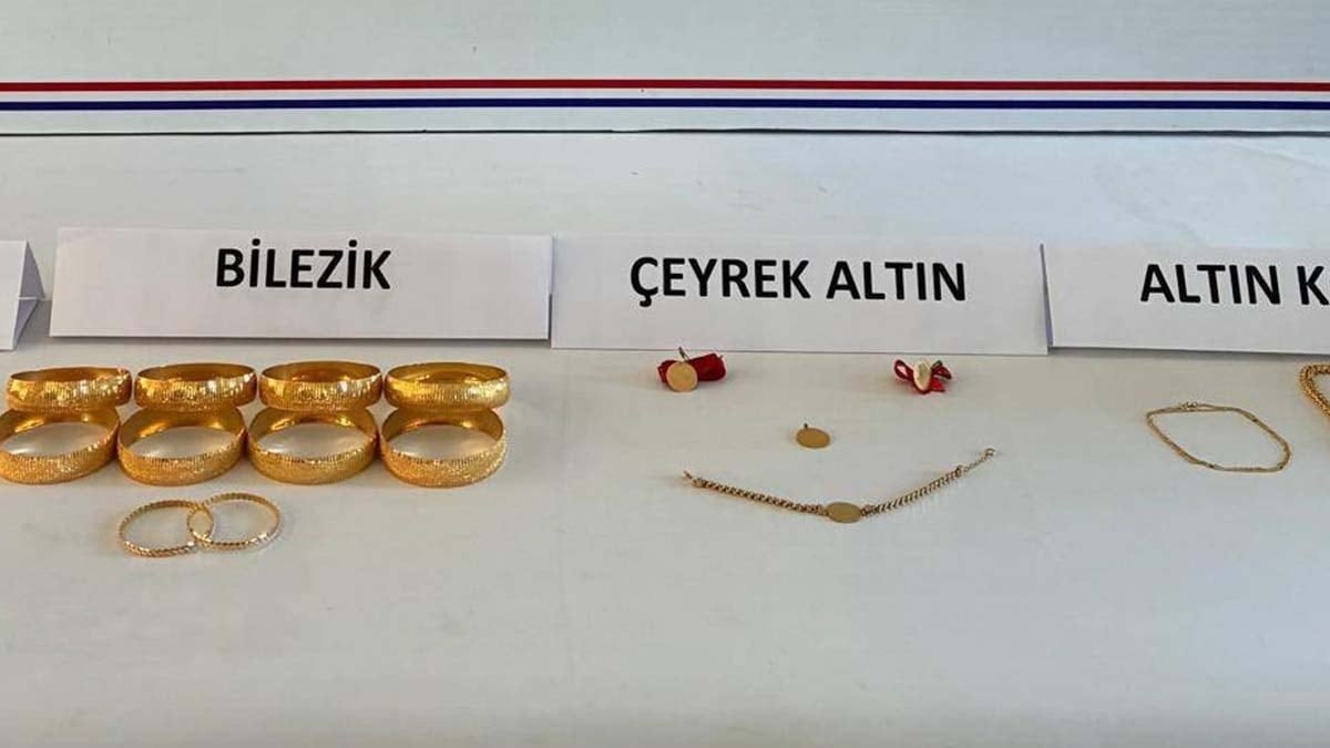Çaldıkları altınları toprağa gömdüler