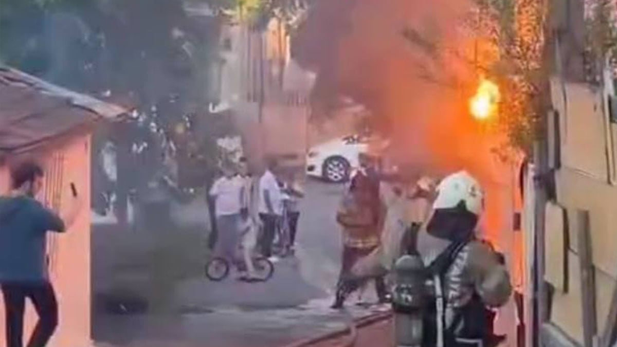 İstanbul'da gecekondu yangını