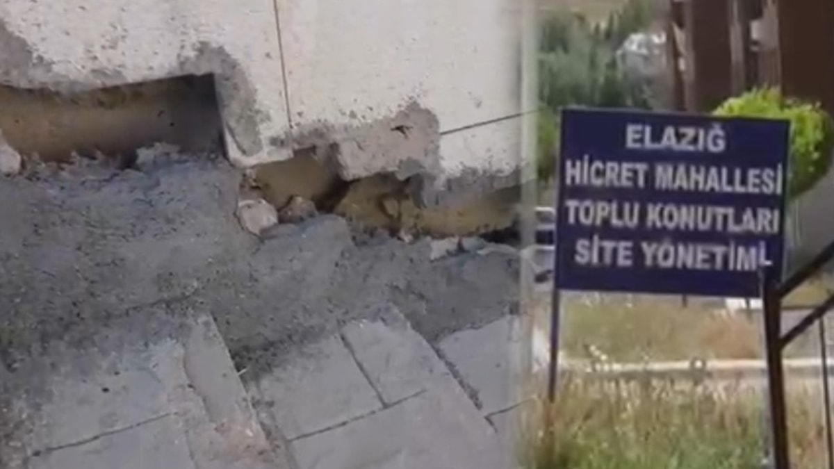 Elazığ’da ‘TOKİ’ fiyaskosu: Asansöre su doluyor, temel boşluklarla dolu!