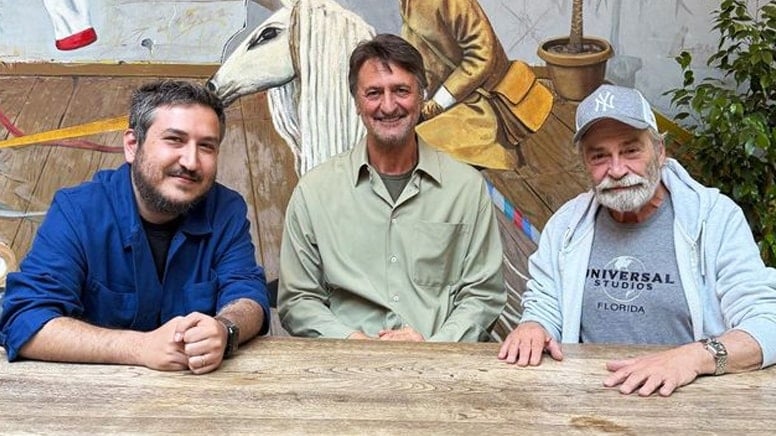Haluk Bilginer ve Feyyaz Yiğit sinema filmi için bir arada