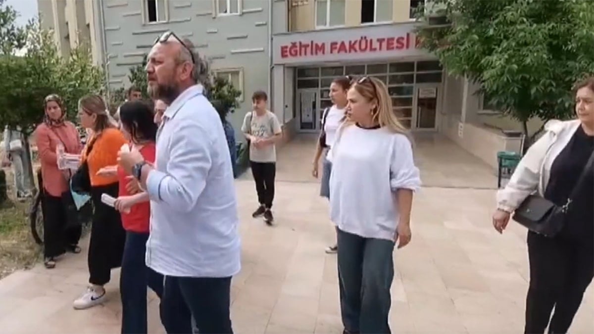 Sınava alınmayınca sinir krizi geçirip hastaneye kaldırıldı